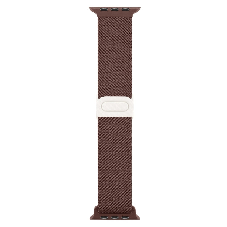 Rynx | For Apple Watch Series 5 40mm Carbon Fiber Texture Snap Buckle Nylon Watch Strap (Smoke Purple)