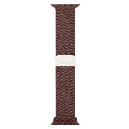 Rynx | For Apple Watch Series 5 40mm Carbon Fiber Texture Snap Buckle Nylon Watch Strap (Smoke Purple)