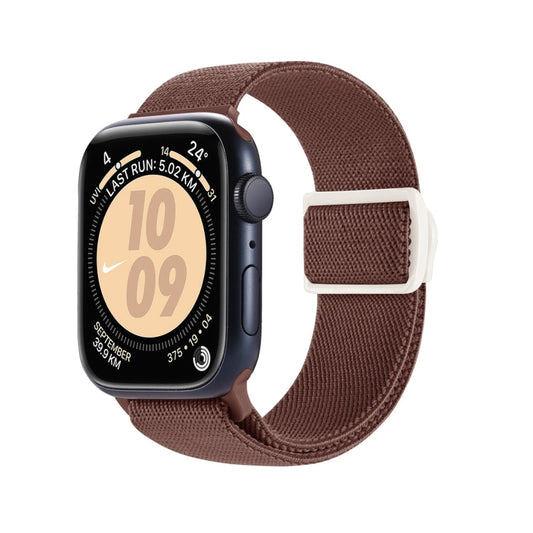 Rynx | For Apple Watch Series 5 40mm Carbon Fiber Texture Snap Buckle Nylon Watch Strap (Smoke Purple)