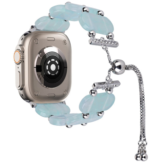 Rynx | For Apple Watch Ultra 2 49mm Resin Expandable Chain Watch Band (Ice Blue)