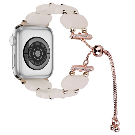 Rynx | For Apple Watch Series 7 41mm Resin Retractable Chain Bracelet (Mermaid Pink)