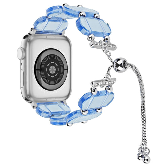 Rynx | For Apple Watch Series 5 40mm Resin Expandable Chain Watch Band (Blue)