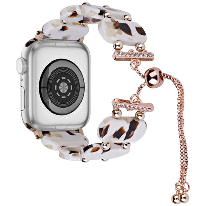 Rynx | For Apple Watch Series 5 40mm Resin Telescope Chain Watch Band (Nougat)