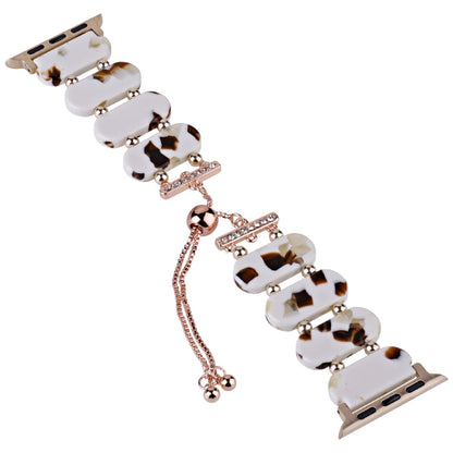 Rynx | For Apple Watch Series 5 40mm Resin Telescope Chain Watch Band (Nougat)