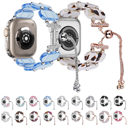 Rynx | For Apple Watch Series 5 40mm Resin Telescope Chain Watch Band (Nougat)