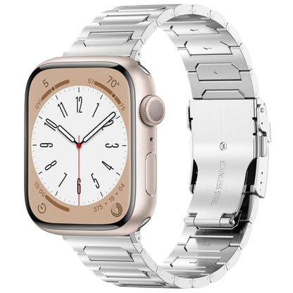 Rynx | For Apple Watch SE 2023 40mm I-shaped titanium metal watch band (Mirror Silver)