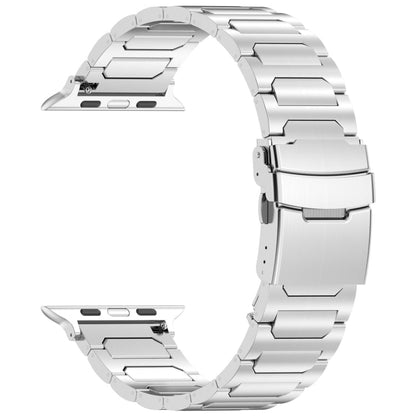 Rynx | For Apple Watch Series 3 38mm I-shaped titanium metal strap (Silver)