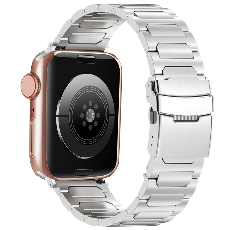 Rynx | For Apple Watch Series 3 38mm I-shaped titanium metal strap (Silver)