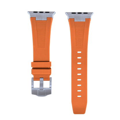 Rynx | For Apple Watch Series 8 45mm Loners Liquid Silicone Watch Band (Titanium Orange)