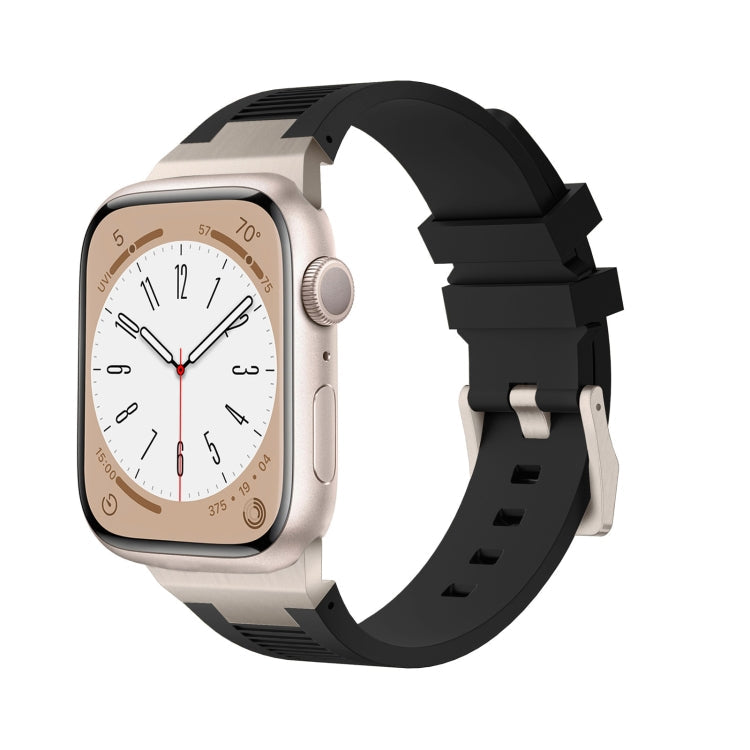 Rynx | For Apple Watch Series 2 42mm Loners Liquid Silicone Watch Band (Titanium Black)