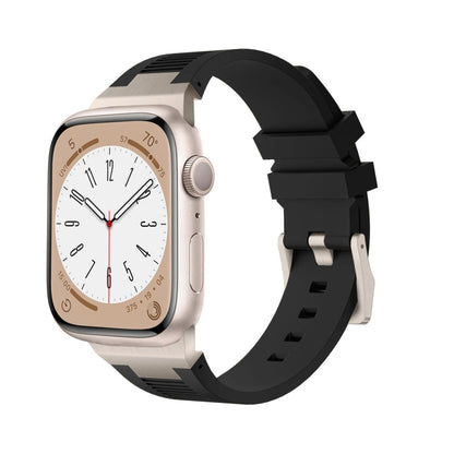Rynx | For Apple Watch Series 2 42mm Loners Liquid Silicone Watch Band (Titanium Black)