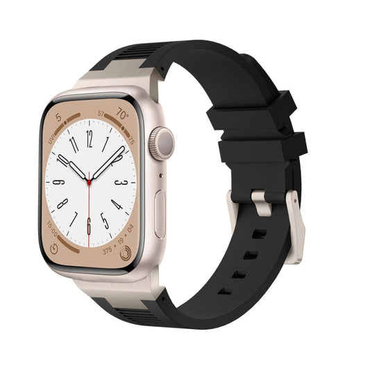 Rynx | For Apple Watch Series 2 42mm Loners Liquid Silicone Watch Band (Titanium Black)