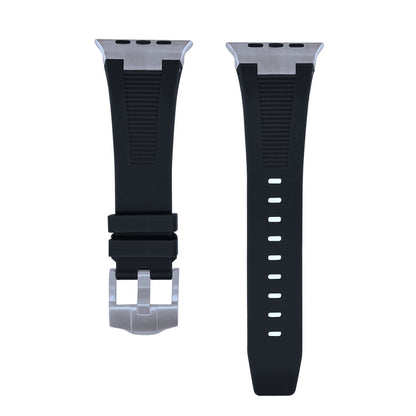 Rynx | For Apple Watch Series 2 42mm Loners Liquid Silicone Watch Band (Titanium Black)