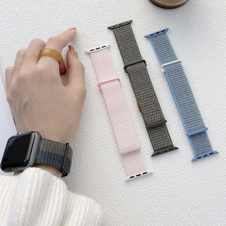 Rynx | For Apple Watch Series 4 40mm Dual Hook and Loop Nylon Band (Gray)