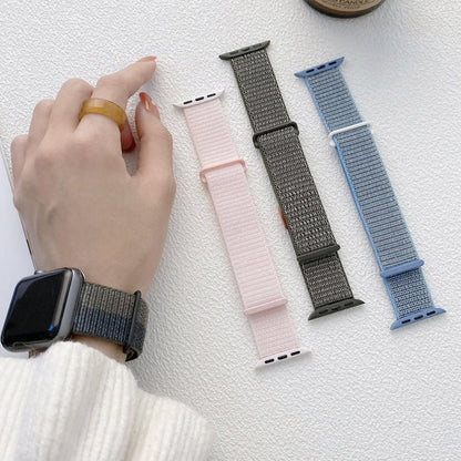 Rynx | For Apple Watch Series 4 40mm Dual Hook and Loop Nylon Band (Gray)