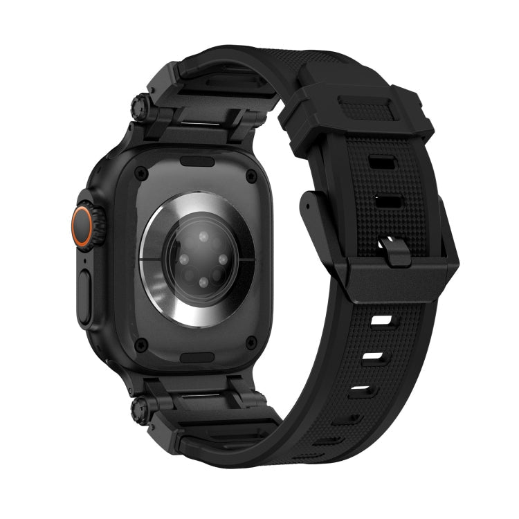 Rynx | For Apple Watch Series 9 45mm Explorer TPU Watch Strap (Black Black)