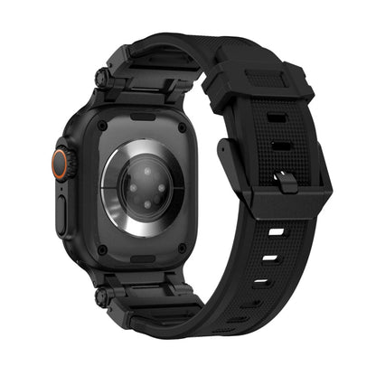 Rynx | For Apple Watch Series 9 45mm Explorer TPU Watch Strap (Black Black)