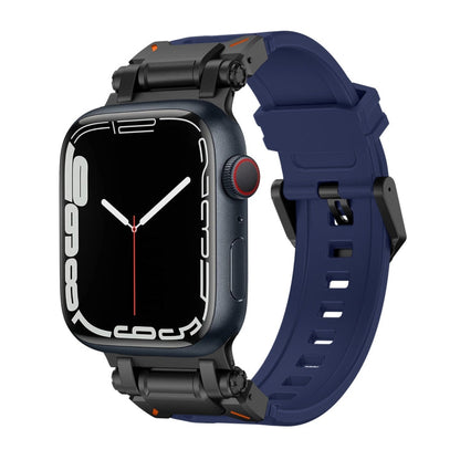 Rynx | For Apple Watch Series 9 45mm Explorer TPU Watch Band (Black Blue)