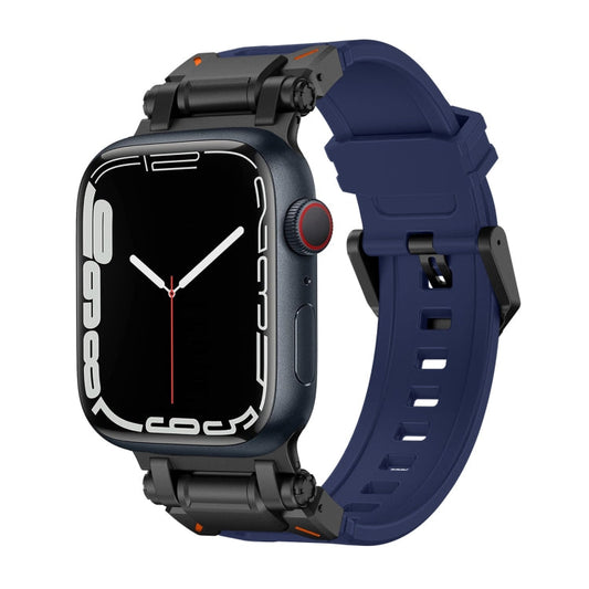 Rynx | For Apple Watch Series 9 45mm Explorer TPU Watch Band (Black Blue)