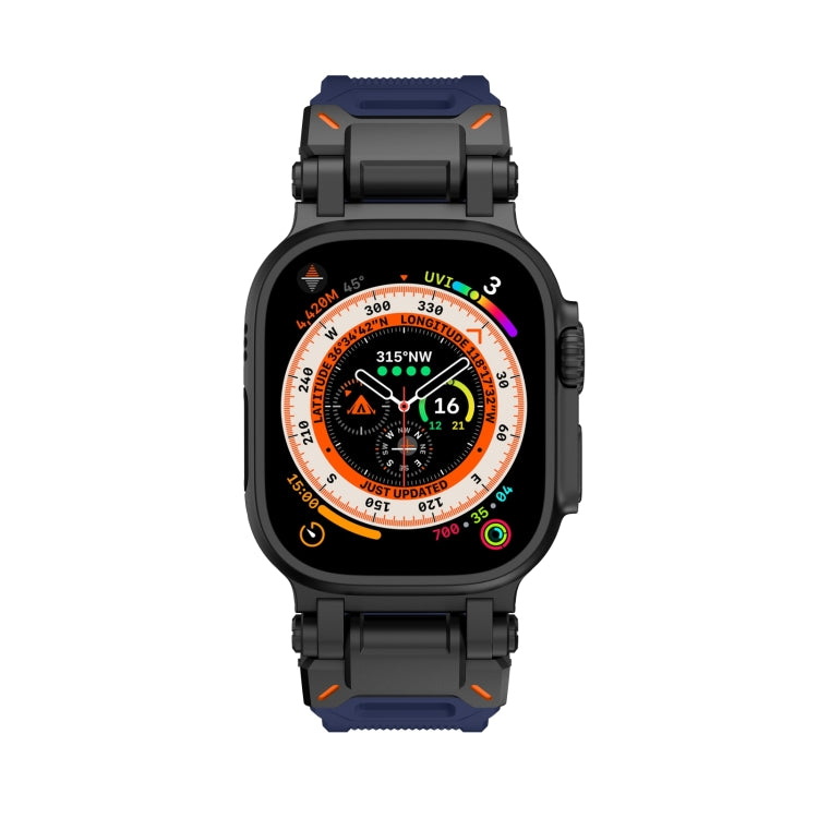 Rynx | For Apple Watch Series 9 45mm Explorer TPU Watch Band (Black Blue)