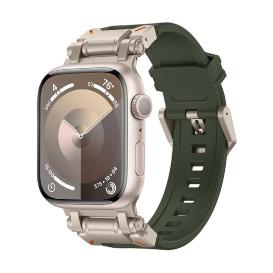 Rynx | For Apple Watch Series 9 45mm Explorer TPU Watch Band (Titan Green)