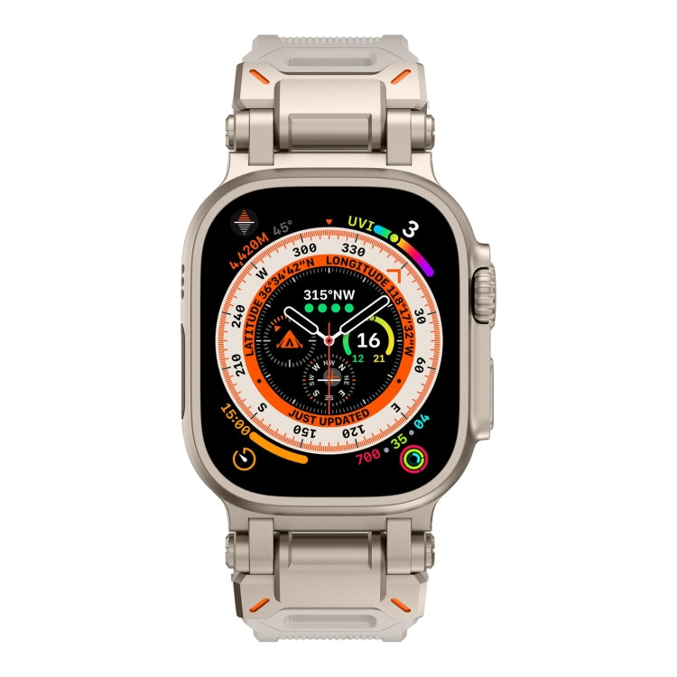 Rynx | For Apple Watch Series 9 45mm Explorer TPU Watch Band (Titanium Starlight)