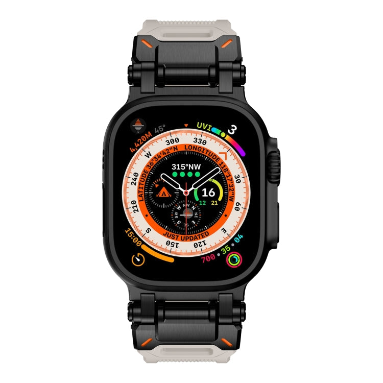 Rynx | For Apple Watch Series 3 42mm Explorer TPU Watch Strap (Black Star Light)
