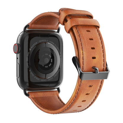 Rynx | For Apple Watch Series 4 44mm DUX DUCIS Business Genuine Leather Strap (Khaki)