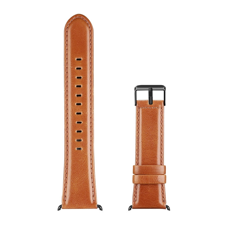 Rynx | For Apple Watch Series 4 44mm DUX DUCIS Business Genuine Leather Strap (Khaki)
