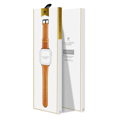 Rynx | For Apple Watch Series 4 44mm DUX DUCIS Business Genuine Leather Strap (Khaki)