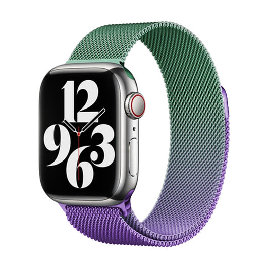 Rynx | For Apple Watch Series 7 45mm Milan Gradient Loop Magnetic Closure Strap (Violet Orchid)