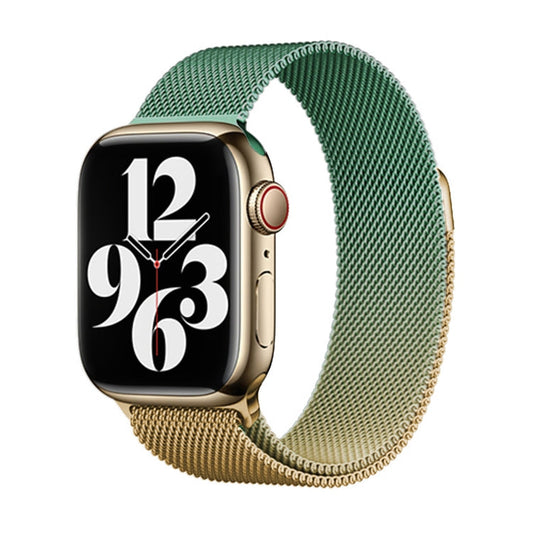 Rynx | For Apple Watch Series 5 40mm Milan Gradient Loop Magnetic Closure Watch Band (Gold Purple)