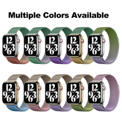 Rynx | For Apple Watch Series 5 40mm Milan Gradient Loop Magnetic Closure Watch Band (Gold Purple)