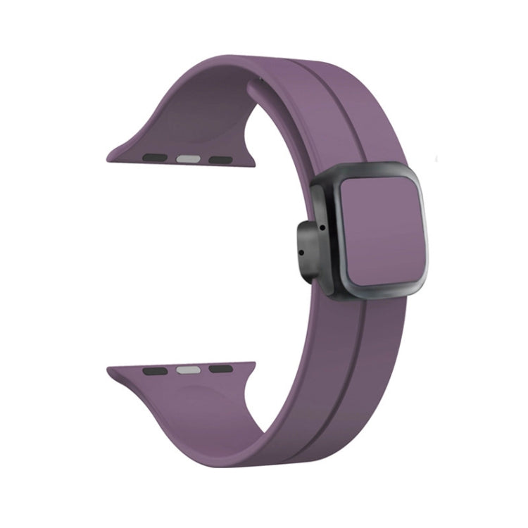 Rynx | For Apple Watch Series 5 40mm Magnetic Square Buckle Silicone Watch Strap (Fruit Purple)