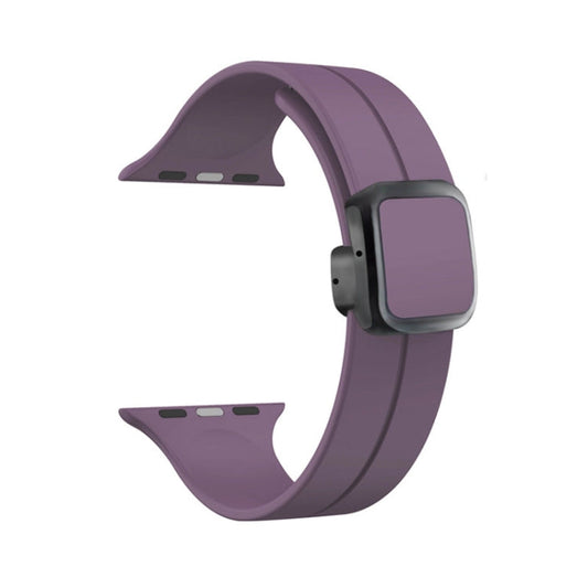 Rynx | For Apple Watch Series 5 40mm Magnetic Square Buckle Silicone Watch Strap (Fruit Purple)