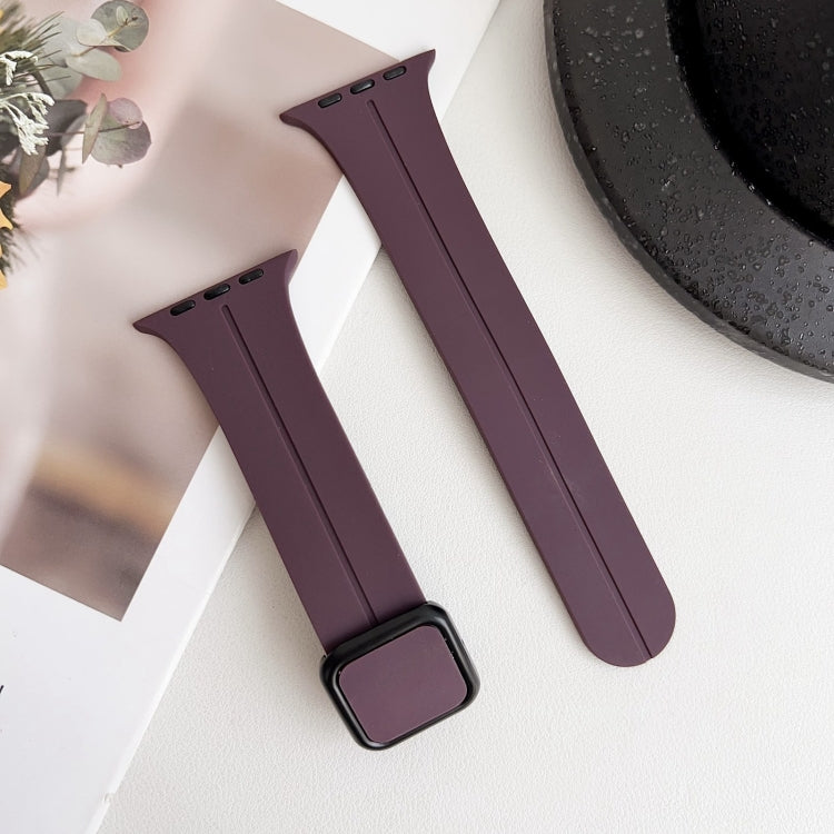 Rynx | For Apple Watch Series 5 40mm Magnetic Square Buckle Silicone Watch Strap (Fruit Purple)