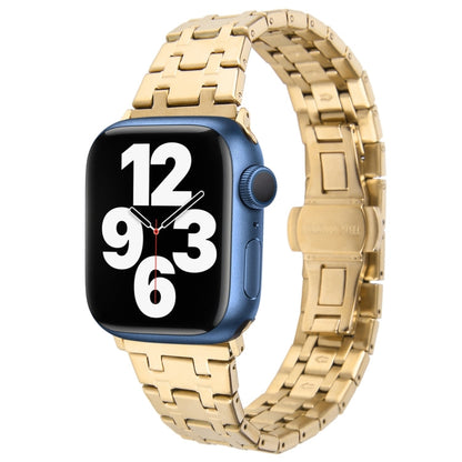 Rynx | For Apple Watch Series 7 41mm Double T Stainless Steel Bracelet (Gold)