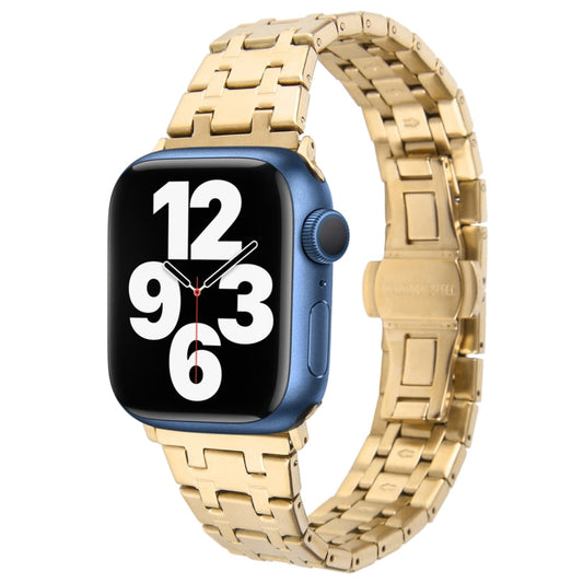 Rynx | For Apple Watch Series 7 41mm Double T Stainless Steel Bracelet (Gold)