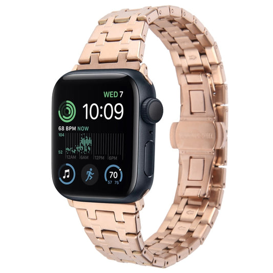 Rynx | For Apple Watch SE 40mm Double T Stainless Steel Band (Rose Gold)