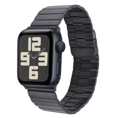 Rynx | For Apple Watch SE 2023 40mm Bamboo Stainless Steel Magnetic Watch Band (Black)