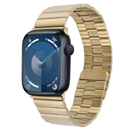 Rynx | For Apple Watch Series 9 45mm Bamboo Stainless Steel Magnetic Bracelet (Gold)