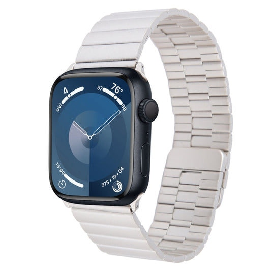 Rynx | For Apple Watch Series 9 41mm Bamboo Stainless Steel Magnetic Bracelet (Starlight)