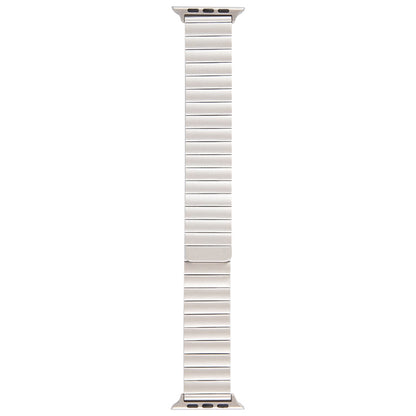 Rynx | For Apple Watch Series 5 44mm Bamboo Stainless Steel Magnetic Wristwatch (Starlight)