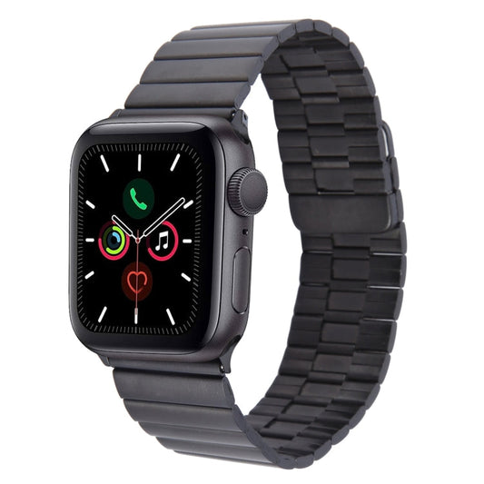 Rynx | For Apple Watch Series 5 40mm Bamboo Stainless Steel Magnetic Watch Band (Black)