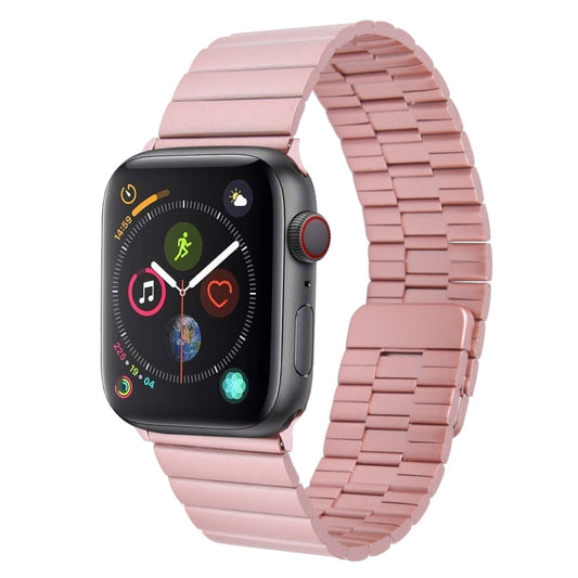Rynx | For Apple Watch Series 4 40mm Bamboo Stainless Steel Magnetic Watch Band (Pink)