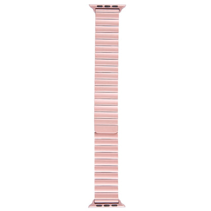Rynx | For Apple Watch Series 4 40mm Bamboo Stainless Steel Magnetic Watch Band (Pink)