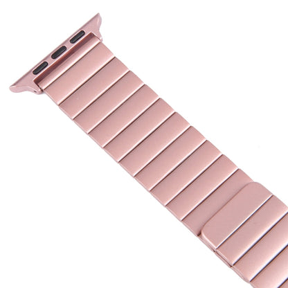 Rynx | For Apple Watch Series 4 40mm Bamboo Stainless Steel Magnetic Watch Band (Pink)