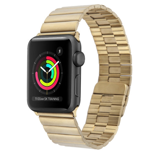 Rynx | For Apple Watch Series 2 42mm Bamboo Stainless Steel Magnetic Watch Band (Gold)