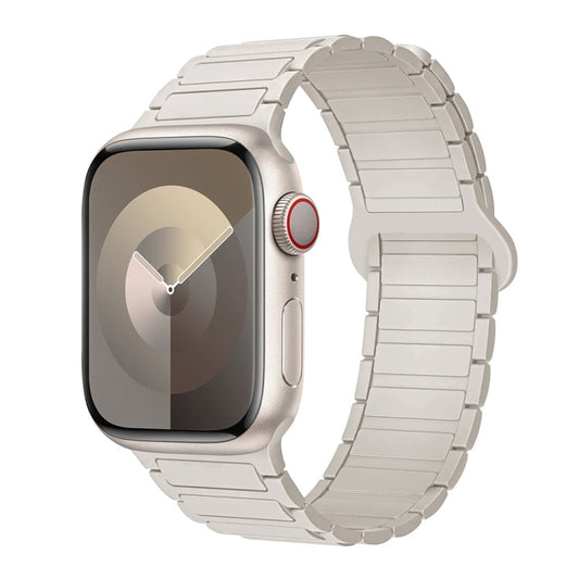 Rynx | For Apple Watch Series 3 42mm I-shaped magnetic silicone watch strap (Starlight)
