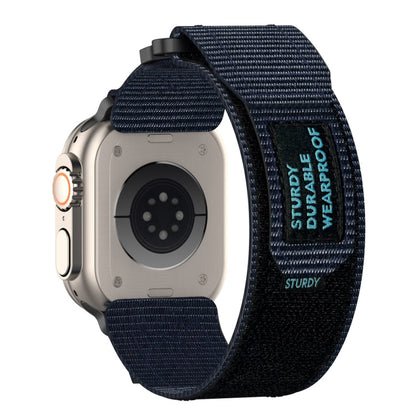 Rynx | For Apple Watch Series 9 45mm Nylon Velcro Watch Band (Blue)